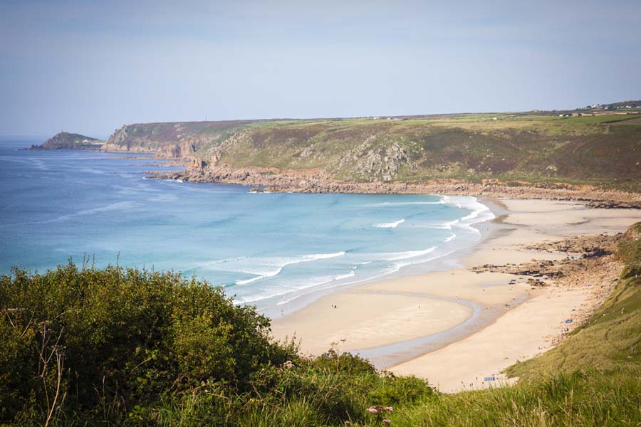 Sennen beach in West Cornwall