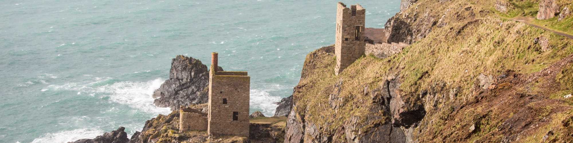 The rugged coastline of Botallack Mine