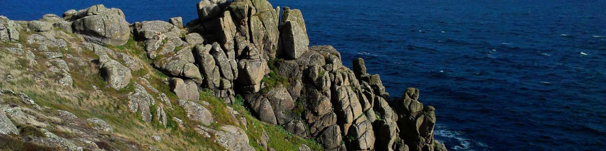 Gwennap Head cliffs with ocean waves