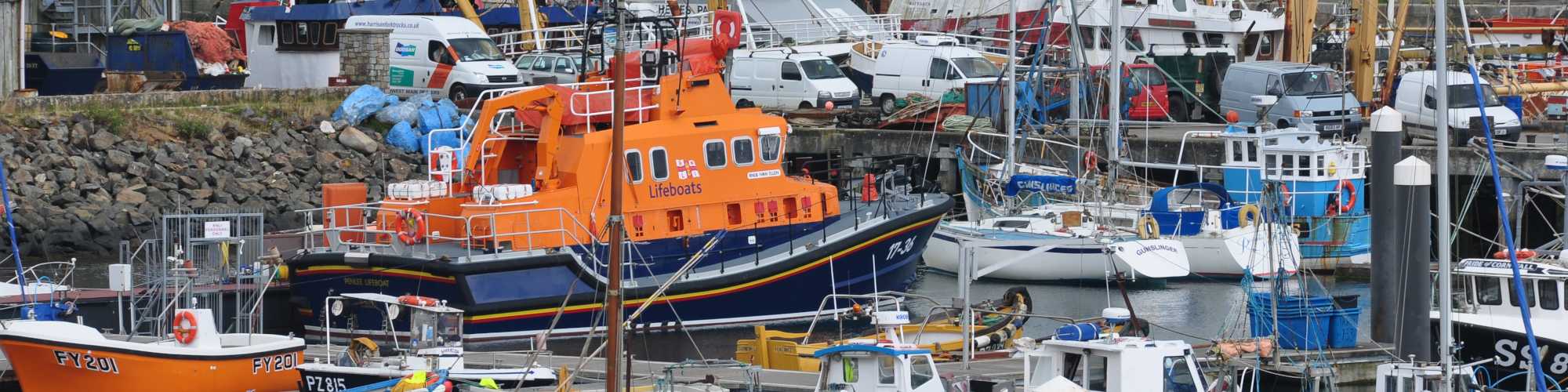Fishing boats in Newlyn Harbour