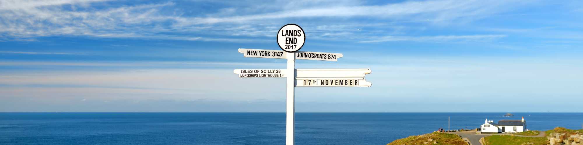 Famous Land's End Signpost