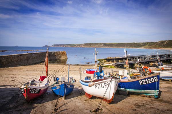 Sennen Cove fishing boats