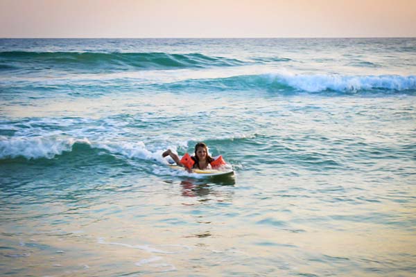 Local surf schools offer coaching for children